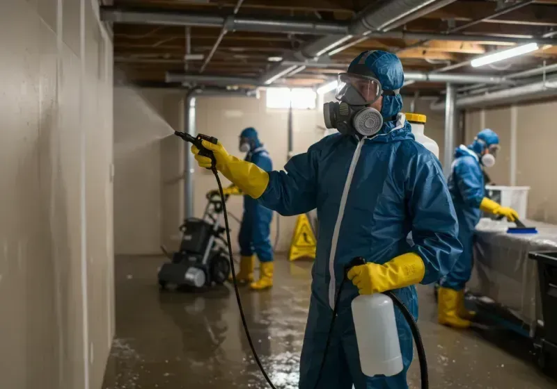 Basement Sanitization and Antimicrobial Treatment process in Manti, UT